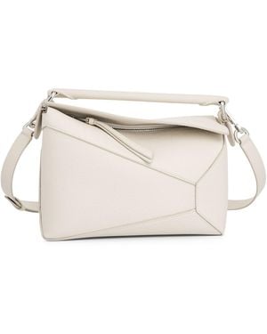 Loewe Small Puzzle Edge Bag, 100% Soft Grain Calf - Natural