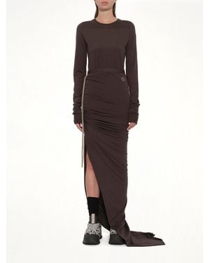 Rick Owens X Moncler Adjustable Skirt - Brown