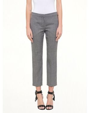 McQueen Prince Of Wales Trousers - Grey