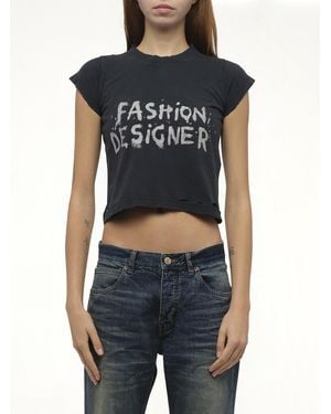 Balenciaga Shrunk T-Shirt, 100% Cotton, Size: Medium - Blue