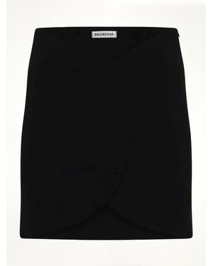 Balenciaga Circle Mini Skirt - Black