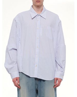 Doublet Filleted Zip Shirt - White