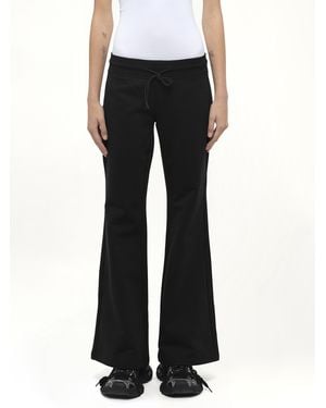 Fax Copy Express Casual Flared Joggers, 100% Cotton, Size: Small - Black