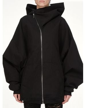 Rick Owens Mountain Hun Hooded Jacket - Black
