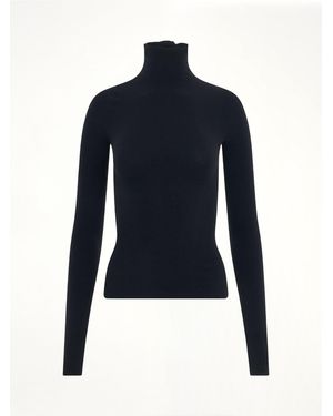 Balenciaga Turtleneck Jumper - Blue