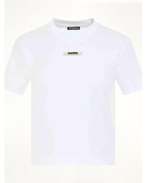 Jacquemus Gros Grain Logo T-Shirt - White