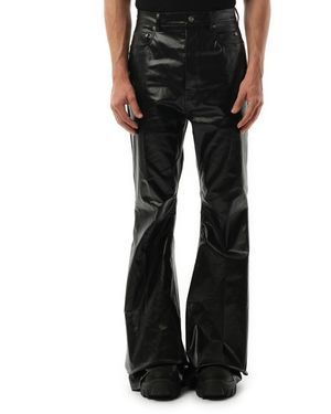 Rick Owens Bolan Bootcut Jeans, 100% Cotton - Black