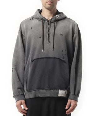 【MIHARAYASUHIRO】Shirt Combined Half-zip Hoodie Dress ３色 Maison MIHARA YASUHIRO ONLINE STORE（ミハラヤスヒロ