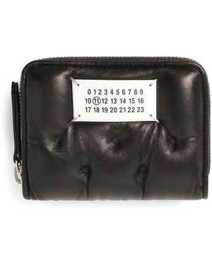 Maison Margiela Zip Around Coin Holder, , 100% Leather - Black