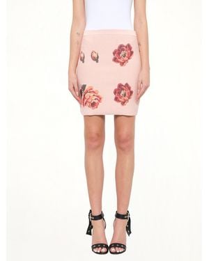 McQueen Tapestry Jacquard Mini Skirt - Pink