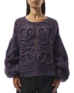 Loewe Relaxed Fit Anagram Jumper - Blue
