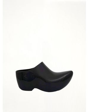Balenciaga Technoclog Shinny Mule - Black