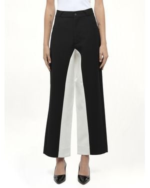 Fax Copy Express Stitched Suit Trousers, 100% Polyester, Size: Small - Black