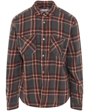 Facetasm Shrunken Check Shirt - Brown