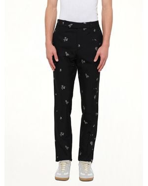 McQueen Fitted Trousers - Black