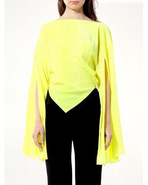 Balenciaga Crepe Top - Yellow