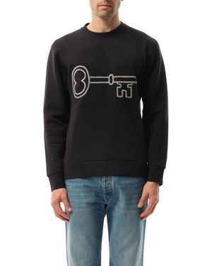 Lanvin 'Key Emb Sweatshirt, Long Sleeves, , Size: Small - Black