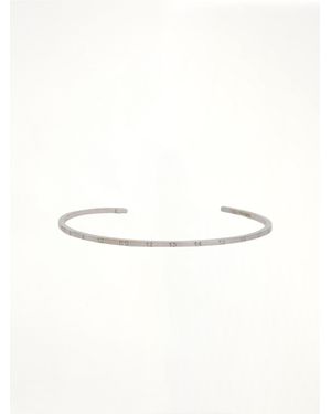 Maison Margiela Numerical Cuff 2Mm Bracelet - Natural