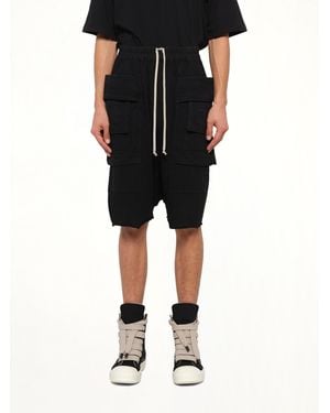 Rick Owens Heavy Jersey Creatch Cargo Pods - Black