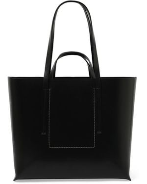 Rick Owens Leather Shopper Bag, 100% Calf Leather - Black