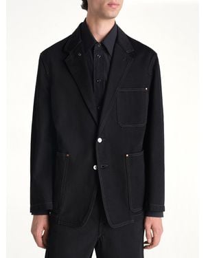 Lemaire Single Breasted Tailored Jacket - Black