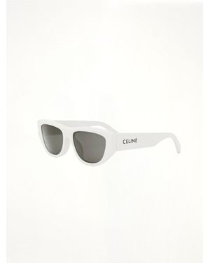 Celine Cl40278U 5525A Acetate Sunglasses - White