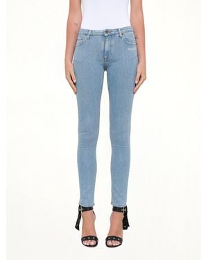 Off-White c/o Virgil Abloh Skinny 5 Pocket Jeans - Blue