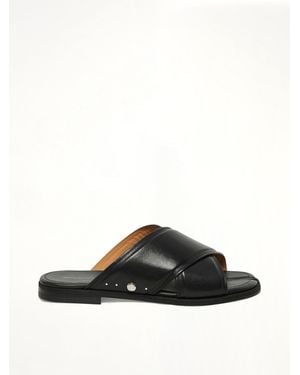 Maison Margiela Tabi Numbers Crossed Sandal - Black
