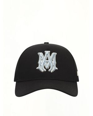 Amiri Ma Outline Canvas Hat, 100% Cotton - Black