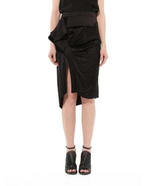 Givenchy Satin Skirt - Black