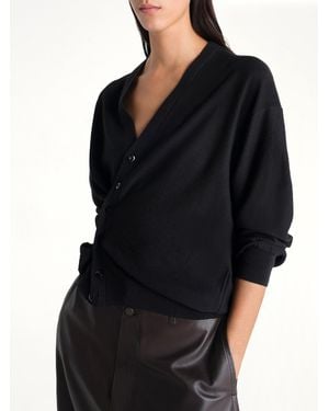 Lemaire Twisted Cardigan - Black
