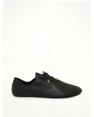 Loewe Pebble Soft Lace-Up Derby - Black