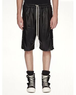 Rick Owens Wide Pusher Shorts - Black