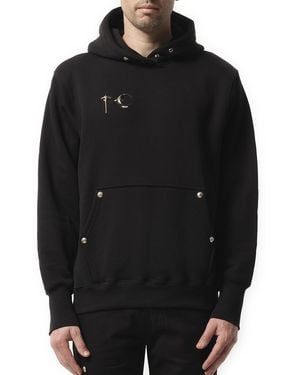 THUG CLUB Armour Hoodie, 100% Cotton - Black