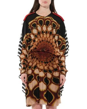 Givenchy Short Dress With Print - Brown