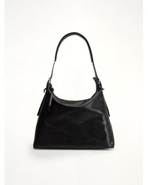 Lemaire Belted Hobo Bag - Black