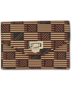 Moreau Flap Wallet With Gusset, 100% Calf Leather - Brown