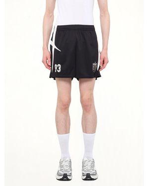 Represent Star Foorball Paneled Shorts - Black