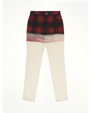 Maison Margiela X Pendleton Checked Trousers - Red
