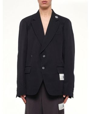 Maison Mihara Yasuhiro Switch Front Blazer - Blue