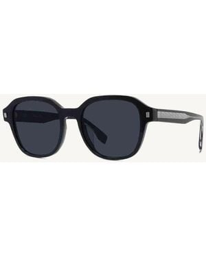 Fendi Fe40002U Square Sunglasses With Lens - Blue