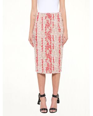 McQueen Petal Tweed Skirt - Pink