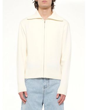 Entire studios Knit Zip Up Jacket - White