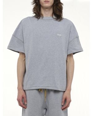 Rhude Classique Reverse T-Shirt, 100% Cotton, Size: Small - Gray