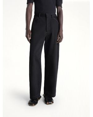 Lemaire Maxi Workwear Trousers - Black