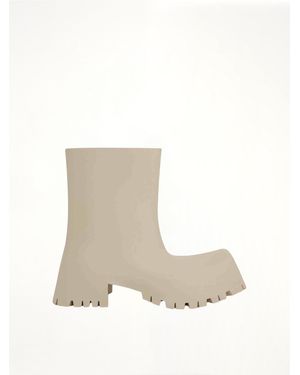 Balenciaga Trooper Rubber Low Boot - Natural
