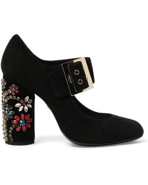 Lanvin Emb Mary Jane Pump - Black