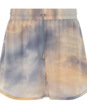 McQueen Daybreak Explorer Shorts, 100% Silk - Multicolor