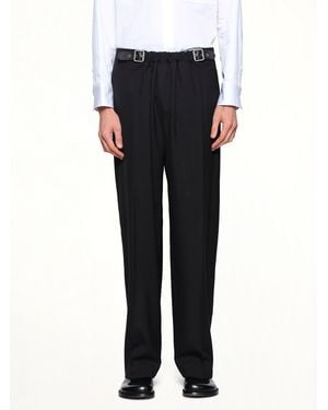 Loewe Belted Trousers - Black