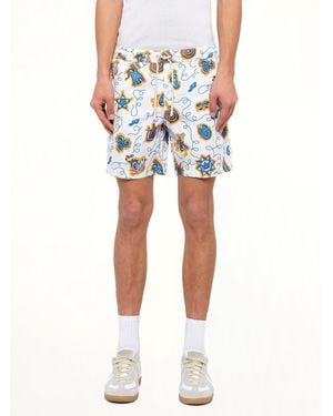 Loewe X Paula Printed Swim Shorts - Blue